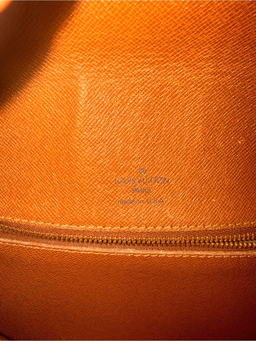 Louis Vuitton -Upcycled Brown Monogram Fringe Leather Bag with Agate Charm - Picture 3 of 7